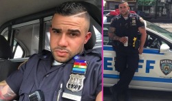 funnyboy86:  NYC Bodybuilder Cop Miguel Pimentel (more pics here)I’m
