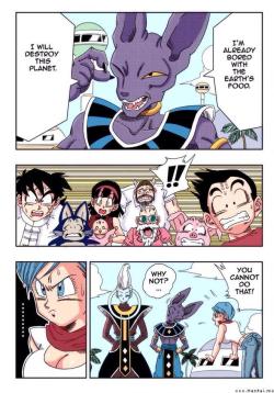 pervy-sage-the-hentai-senpai:  Bulma Briefs x Beerus Comic Part