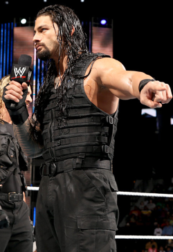 sexywrestling:  roman, what’s that white stuff on your pants?