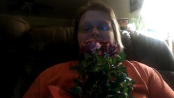 I’m gonna cry. My mother’s girlfriend got me a rose