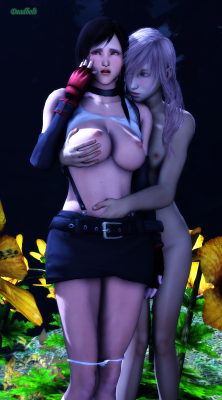 deadboltreturns:  Lightning embraces Tifa in the forest… specifically