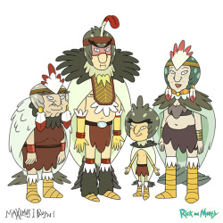 maximusjpauson:  Last post of the night. All the birdpeople from