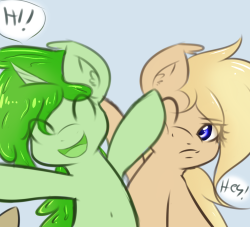 just-ask-three-mares:Minty: Heeeey! Ask us stuff!Snow: Watch