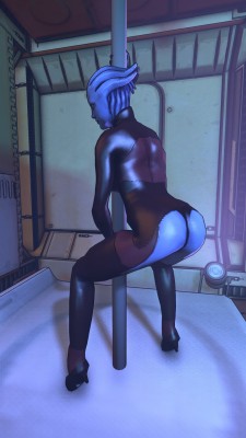 rocketcat15:  Posters! Of an Asari stripper! Which is a teaser!