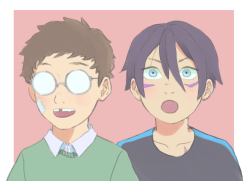 popipoyan:  colored ver. !! i want them to be childhood friends