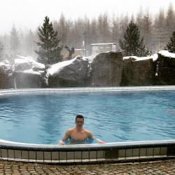 czech-boys:  Shirtless Czech boy Matyáš swimming in snowfall
