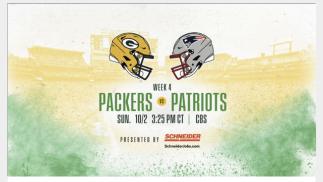 Green Bay Packers & New England PatriotsWeek 4
