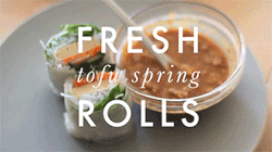 beautifulpicturesofhealthyfood:  Fresh Tofu Spring Rolls…VIDEO