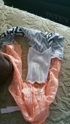 joesunbarger:  The leftovers in her panties from yesterday’s