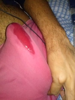 biggayrob:  Leaking Cum