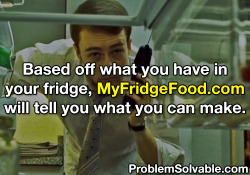 problemsolvable:  Hopefully you have more than a fridge full