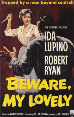 Beware My Lovely poster (United States, 1952). From The Art