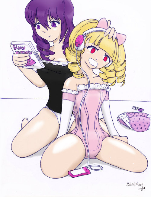 sissy hypnosis art by blackroseseduction