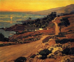 thusreluctant:  The Old Coast Road by William Wendt 