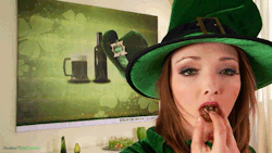 maesteotriple7:  Luck o’ the Irish with Lucie Wilde - GIF