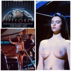 So Matilda May from the movie “Lifeforce” was my first cinema