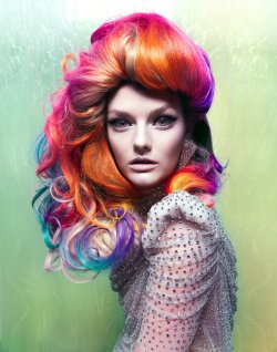 honeykick:  She’s A Rainbow (Lydia Hearst)  Photographed by