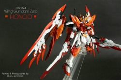 gunjap:  incu_ayrenmen’s HG 1/144 Wing Gundam Zero Honoo +