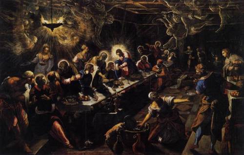 artist-tintoretto:  The Last Supper, 1594, TintorettoMedium: