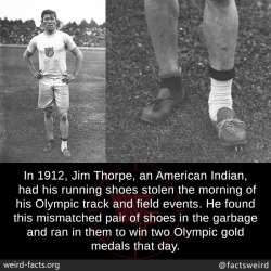 mindblowingfactz: In 1912, Jim Thorpe, an American Indian, had
