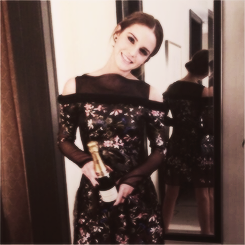 watsonlove:  Off to the after party in my @ErdemRTW to celebrate!