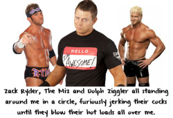 strppdinchgo:  wrestlingssexconfessions:  Zack Ryder, The Miz