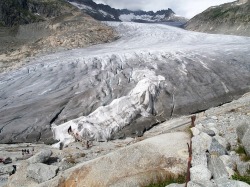 unicorn-meat-is-too-mainstream:  Rhone Glacier Covered in Blankets