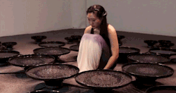 asylum-art-2:  Artist Manipulates 48 Pools of Water with Her