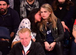 afterellen:  Last night at a Knicks game, noted lady-likers/beautiful