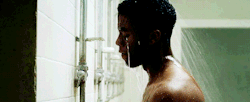 chadwickb:  Chadwick Boseman owning my ass one shower scene at
