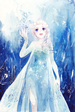 girlsbydaylight:  Elsa by 書問@落書き on pixiv 