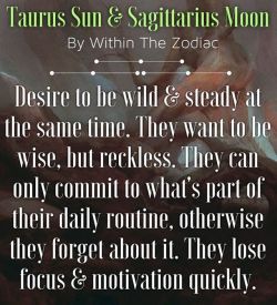 zodiac–signs:    Description for Taurus Sun + Sagittarius