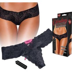 Lace-up panties with a powerful, discreet bullet! - Hidden vibe