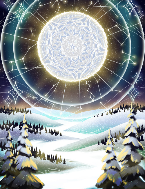 aurosoulart:  Midnightnew celestial print! the creation of this