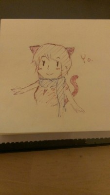 homosushi:  Ayyy would ya look at that. Tis kitty!Meiko doodly