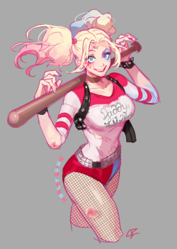 stariver00:  doodle doodle harley quinn