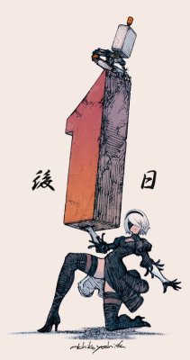 inactivenobody:Only 1 day left to the release of Nier Automata