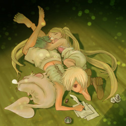 tegami-bachi-letter-bee:  ラグ＆ニッチ | mio [pixiv] http://www.pixiv.net/member_illust.php?mode=medium&illust_id=27548940