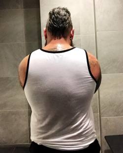 chadillacjax:  #backday #musclebear #tanktop #mohawk #gay #gaylifter