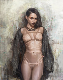 tombagshaw:  ‘Renascent’-Hello! This is my first painting