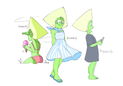 sketchabeedraws:  peri in street clothes (+re-submit)   <3