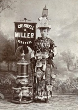 Criswell & Miller - Femme sandwich, 1890.