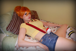 hotcosplaychicks:  Lounging Misty by Bunnyr0se Check out http://hotcosplaychicks.tumblr.com