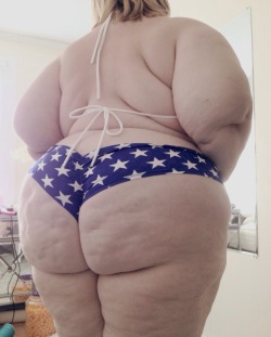 roxxieyo:  Bikini gift from a fan! Still a little smallâ€¦  I love her big juicy rolls and ASS