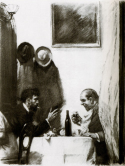 Edward Hopper, American, 1882–1967), In a Restaurant, c. 1916–25.