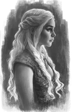 gameofthrones-fanart:  Beautiful Digital Painting of Daenerys