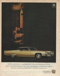 artornap:  Cadillac Automobile Original 1969 Vintage Print Ad
