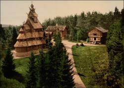 paganroots:  Postcard pictures of the Norsk Folkemuseum in Norway,