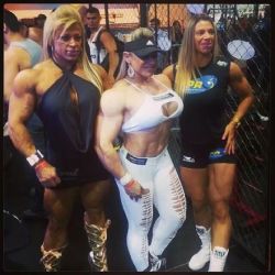 icecold-40:  Brazillian bombshell muscle girls. . Time to go