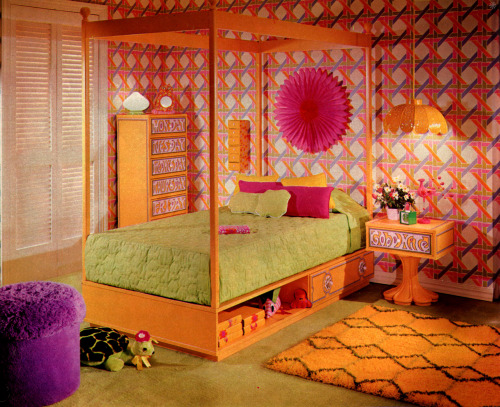 thegroovyarchives: Groovy Bedroom DesignFrom the March, 1970